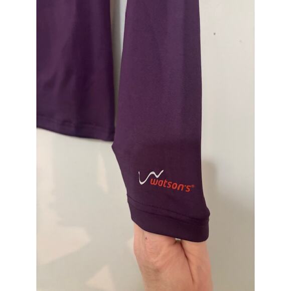 WATSON'S Girls Purple Activewear Compression Base Layer Top Medium 10-12 - Picture 4 of 5
